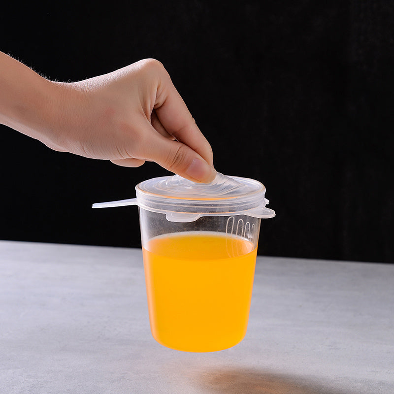 6pcs Silicone Elastic Lids, Reusable Durable Food Storage Covers, Suitable for Bowls, 6 Different Sizes to Fit Most Containers, Dishwasher and Fridge Safe, Container Covers, Meal Prep Storage, Flexible Design, Snug Fit, Foodg