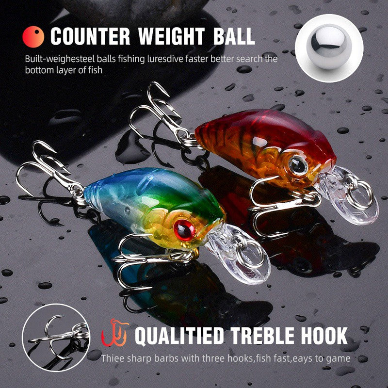 8pcs Crankbait Minnow Lure Set Floating Artificial Lure Surface Lure