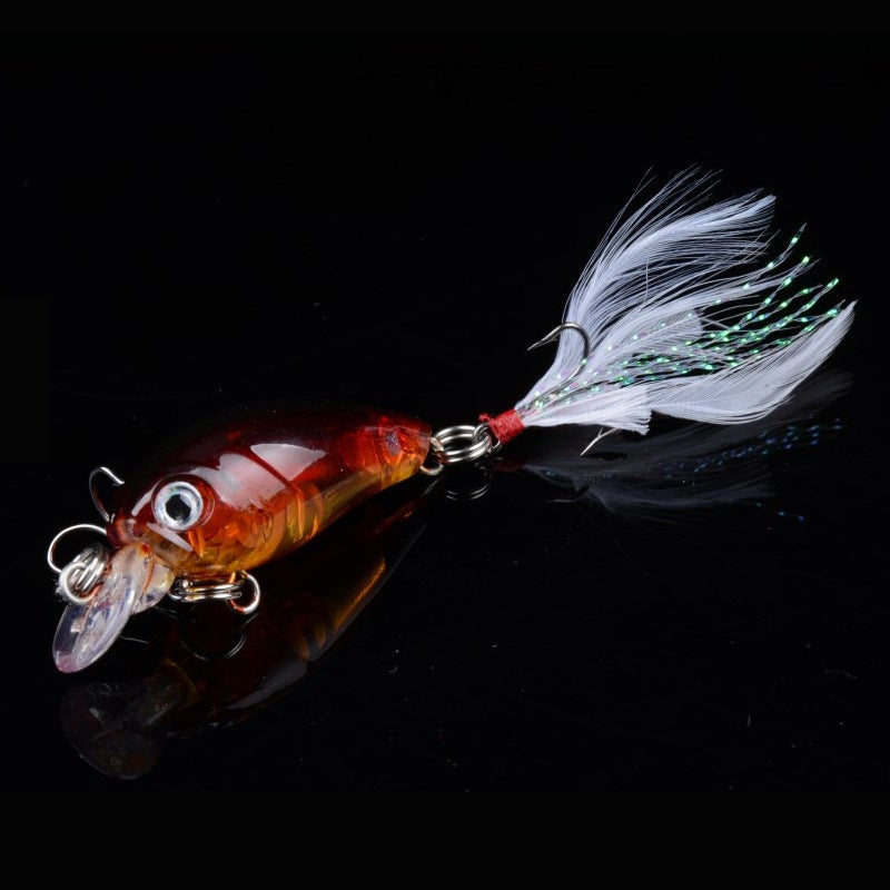 5pcs ANSWL Fishing Lure Set - Half Water, Artificial Bait, 4.5cm, 4g, ABS Material, Vibrant Colors, Ideal for Freshwater/Saltwater Fishing, Perfect Gift for Anglers, Fishing Accessories | Vibrant Fishing Lures | Durable Fishi