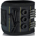 NEWSHARK Magnetic Wristband Tool Holder - Black Fabric with Strong Neodymium Magnets, Ideal for Screws, Nails, Drilling Bits | Perfect for DIY Handymen, Dads & Women, DIY Tool Holder|Magnetic Fastening|Durable Fabric, Tool Ho