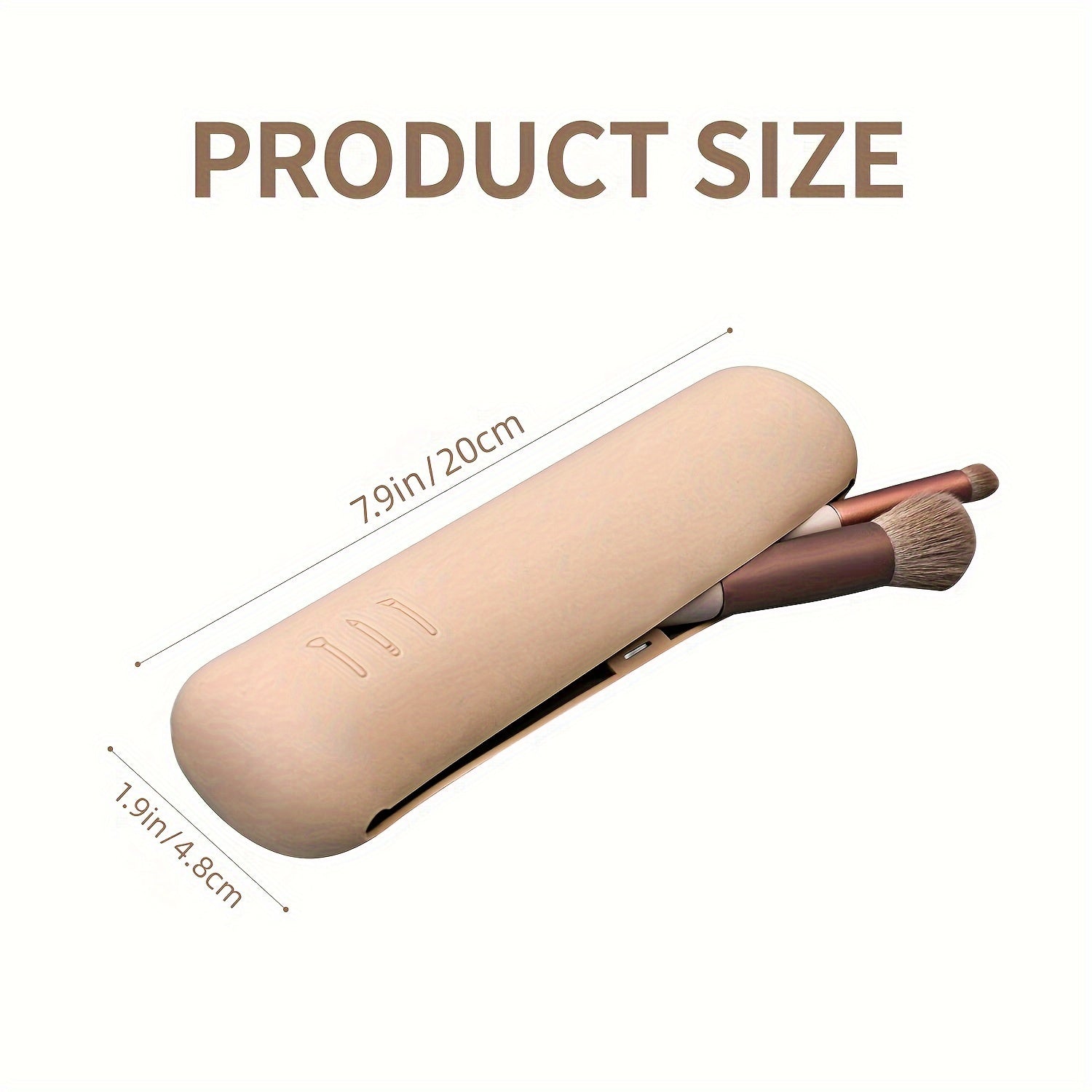 Portable Silicone Makeup Brush Holder - Soft And Stylish Travel Organizer For Makeup Tools