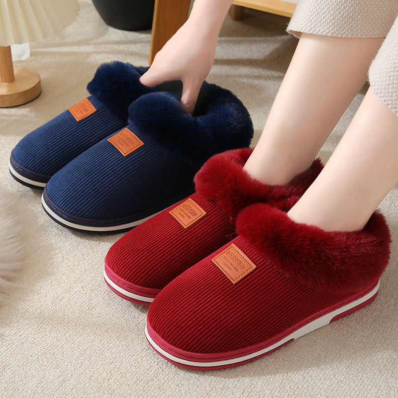 Women'S Plush Winter Slippers - Warm, Non-Slip, Soft Fabric Lining, EVA Sole, Hand Washable, All-Season Comfort, Winter Footwear|Cozy Slipon Shoes|Soft Fabric Upper, Winter Boots