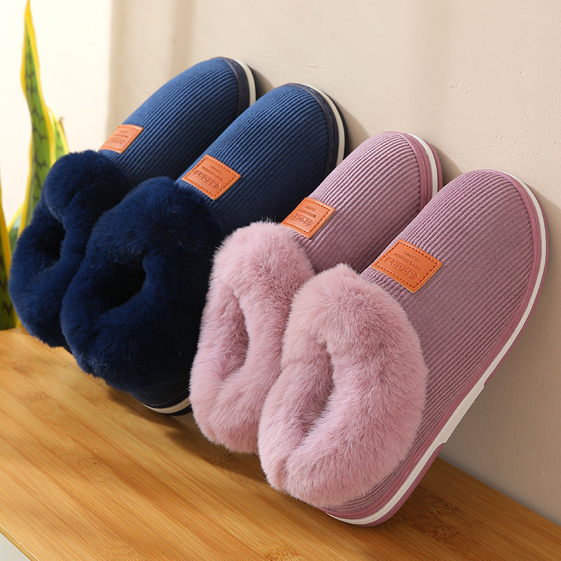 Women'S Plush Winter Slippers - Warm, Non-Slip, Soft Fabric Lining, EVA Sole, Hand Washable, All-Season Comfort, Winter Footwear|Cozy Slipon Shoes|Soft Fabric Upper, Winter Boots