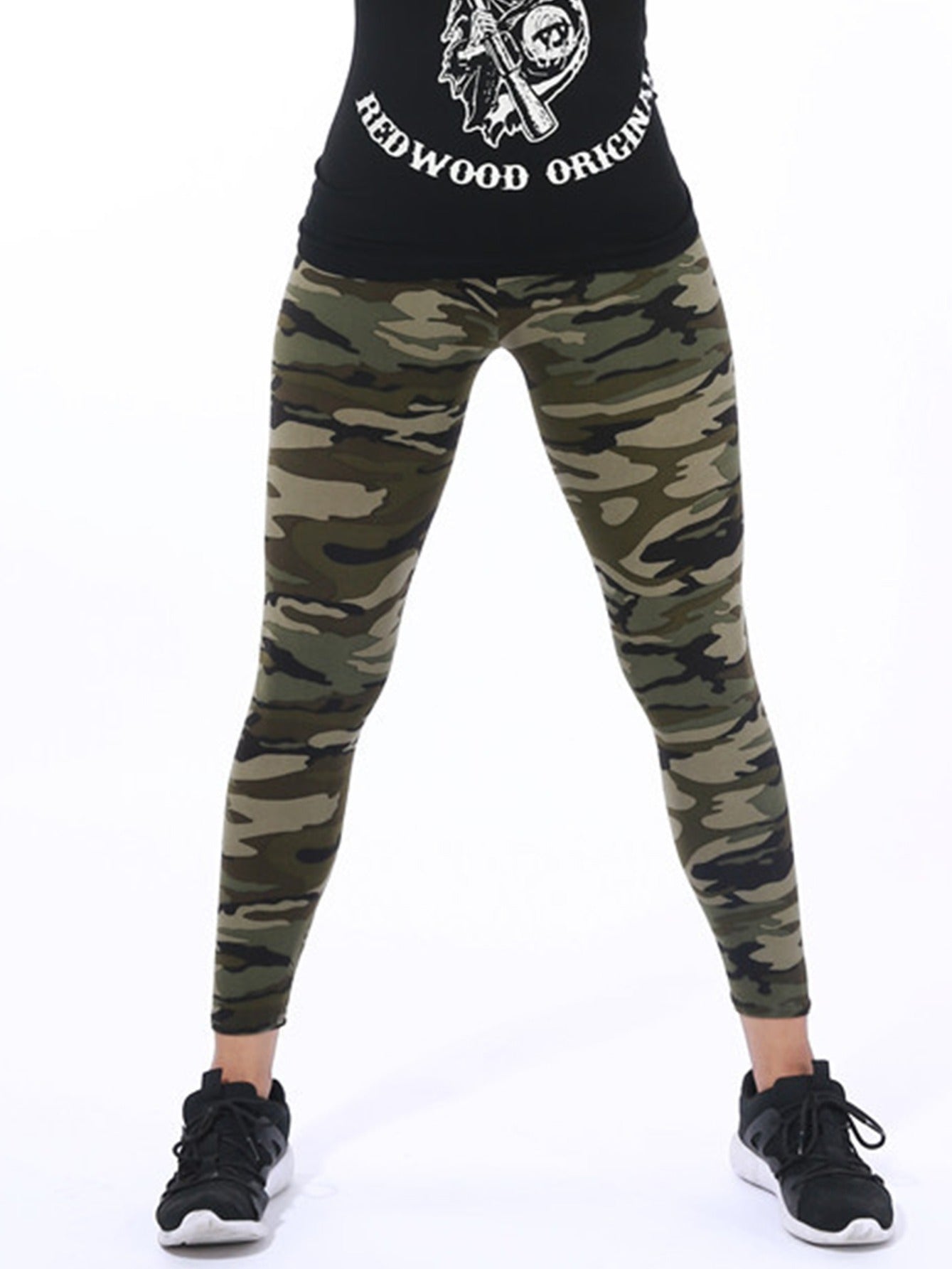 Women's Leggings Floral Printed Pants Casual High Waist Sweatpants Leggings