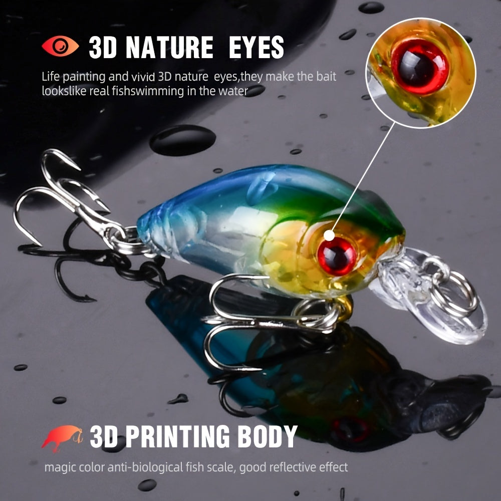 8pcs Crankbait Minnow Lure Set Floating Artificial Lure Surface Lure