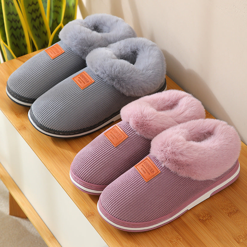 Women'S Plush Winter Slippers - Warm, Non-Slip, Soft Fabric Lining, EVA Sole, Hand Washable, All-Season Comfort, Winter Footwear|Cozy Slipon Shoes|Soft Fabric Upper, Winter Boots