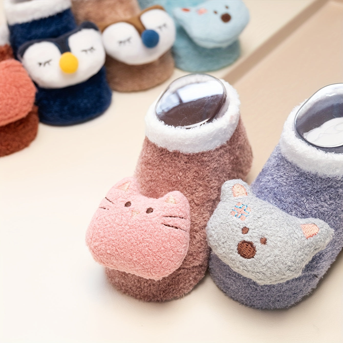 Girls Animal Cute Non-slip Socks