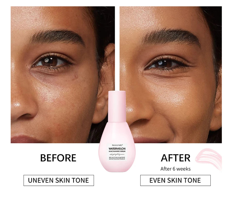 New Watermelon Glow Niacinamide Dew Drops Serum Makeup Primer Cream Lightweight Facial Serum & Priming Liquid Brightner