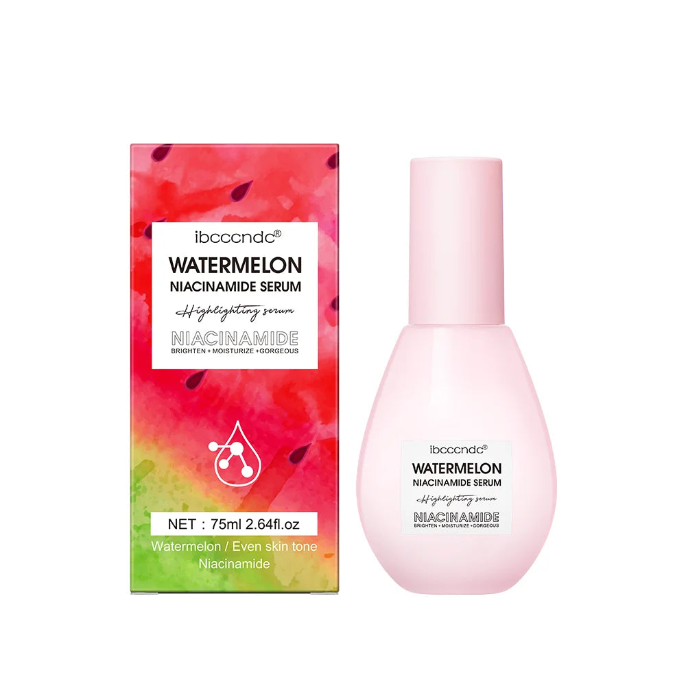 New Watermelon Glow Niacinamide Dew Drops Serum Makeup Primer Cream Lightweight Facial Serum & Priming Liquid Brightner