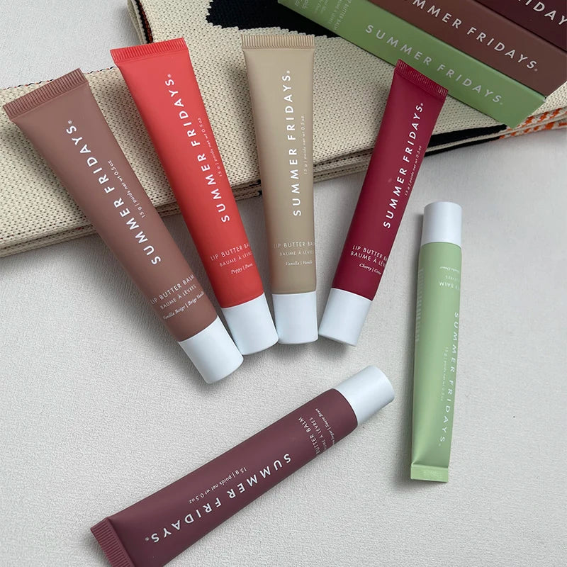 Original Summer Fridays Polypeptide Butter Lip Balm Liquid Hydrating Moisturizing Lip Gloss Cosmetics Lipstick Cosmetic Lip Care