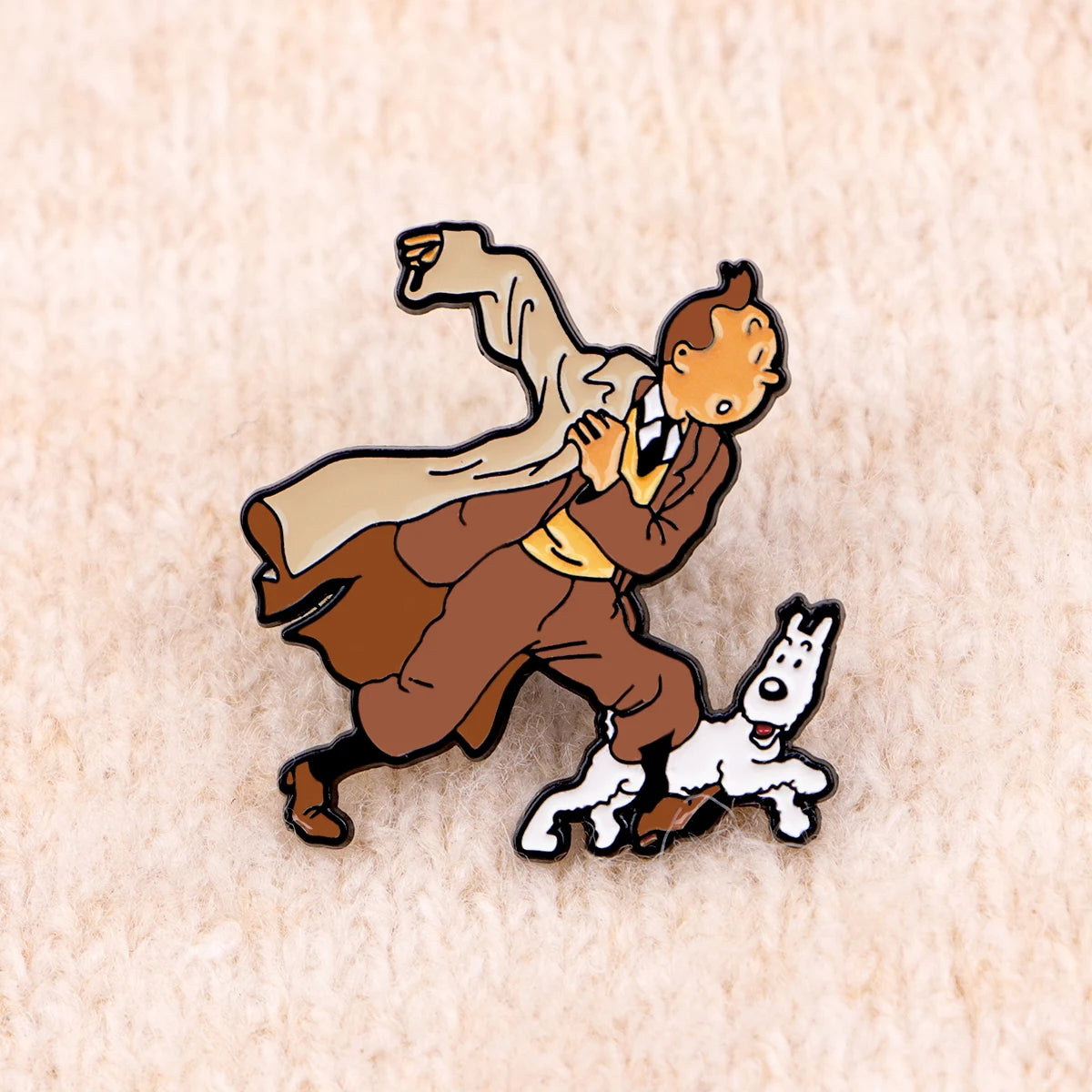 Cute Dog Enamel Pin Movie Brooch Pines Lapel Pins Badge on Backpack Clothing Accessories Funny Jewelry Fans Friends Gifts