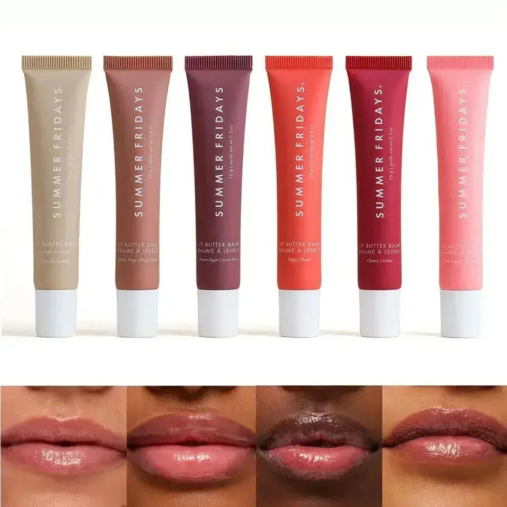 Summer Fridays Lip Balm Moisturizing Mirror Lip Gloss Lip Vanilla Pink Sugar Coffee Cake Smell Lipstick Transparent Oil Makeup
