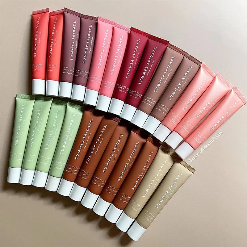 Original Summer Fridays Polypeptide Butter Lip Balm Liquid Hydrating Moisturizing Lip Gloss Cosmetics Lipstick Cosmetic Lip Care