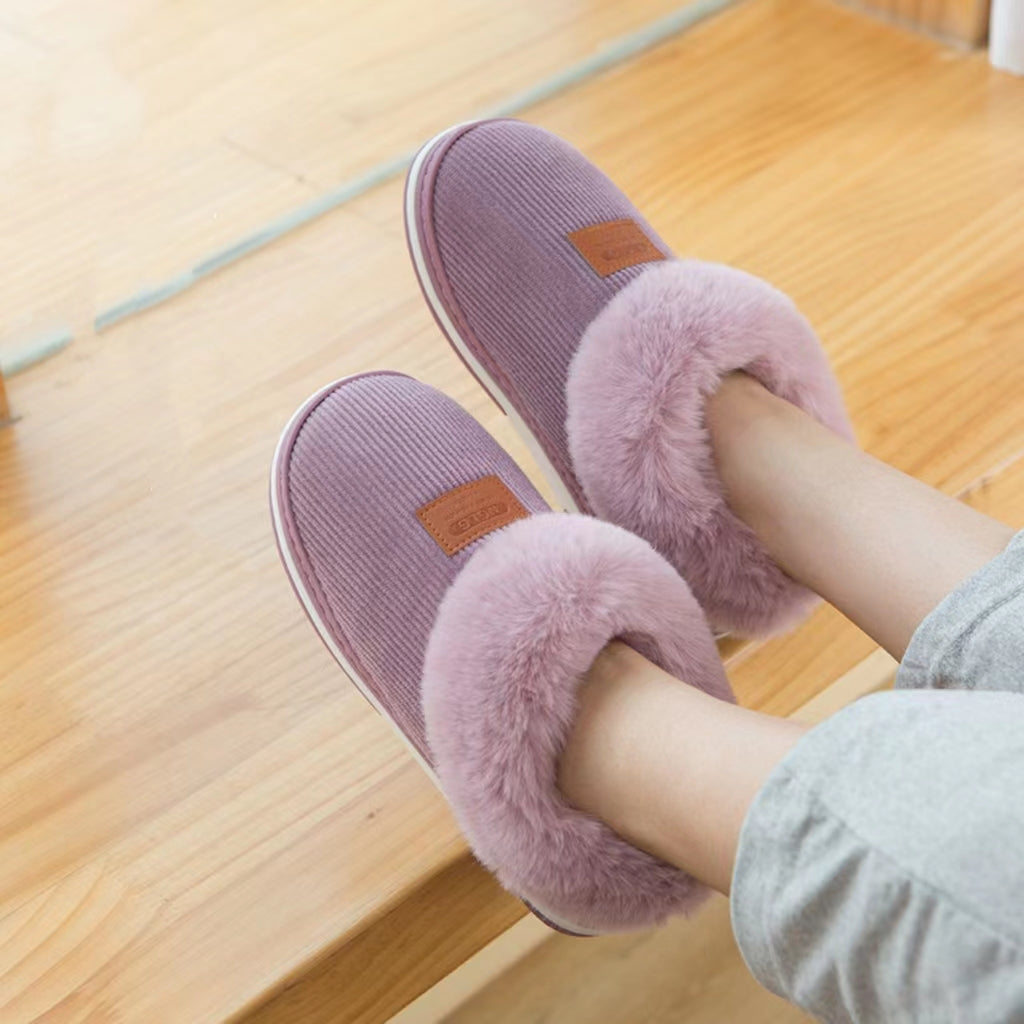 Women'S Plush Winter Slippers - Warm, Non-Slip, Soft Fabric Lining, EVA Sole, Hand Washable, All-Season Comfort, Winter Footwear|Cozy Slipon Shoes|Soft Fabric Upper, Winter Boots