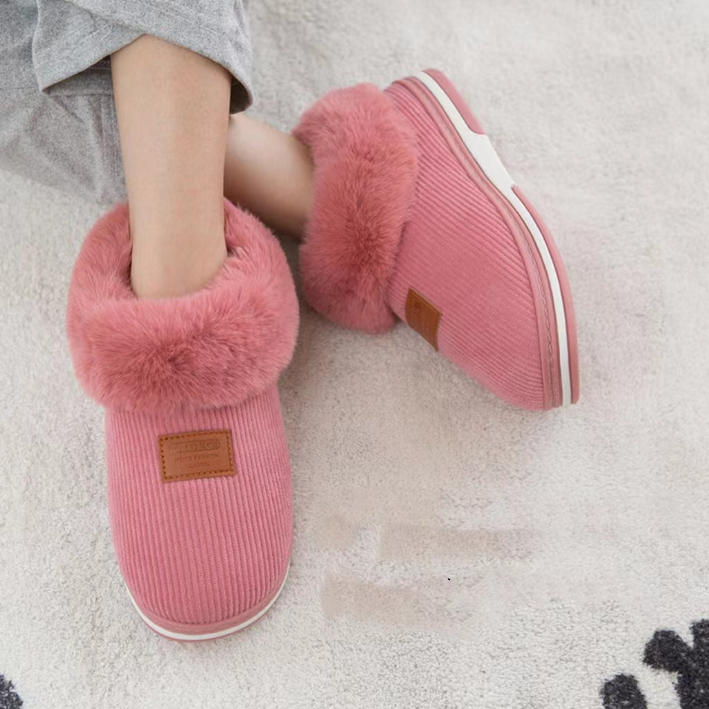 Women'S Plush Winter Slippers - Warm, Non-Slip, Soft Fabric Lining, EVA Sole, Hand Washable, All-Season Comfort, Winter Footwear|Cozy Slipon Shoes|Soft Fabric Upper, Winter Boots