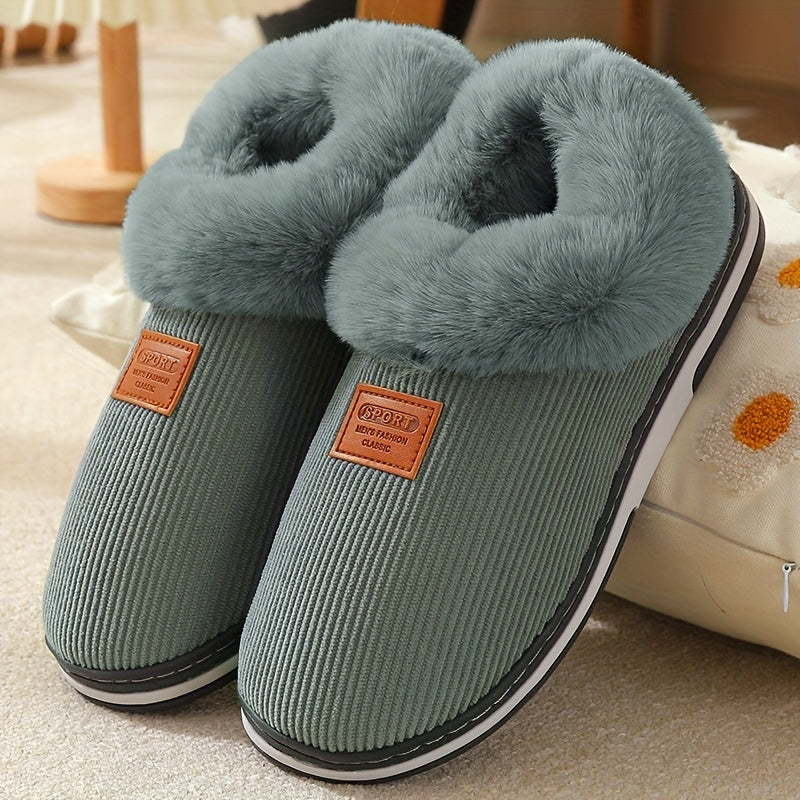Women'S Plush Winter Slippers - Warm, Non-Slip, Soft Fabric Lining, EVA Sole, Hand Washable, All-Season Comfort, Winter Footwear|Cozy Slipon Shoes|Soft Fabric Upper, Winter Boots