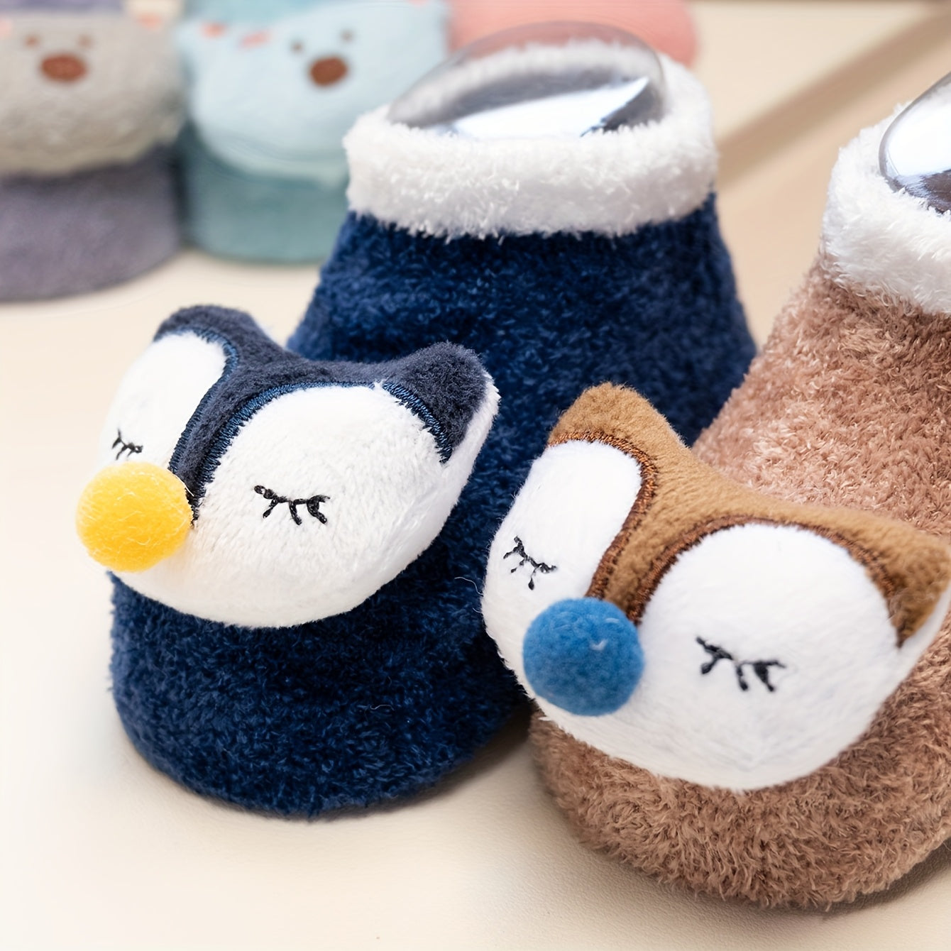 Girls Animal Cute Non-slip Socks